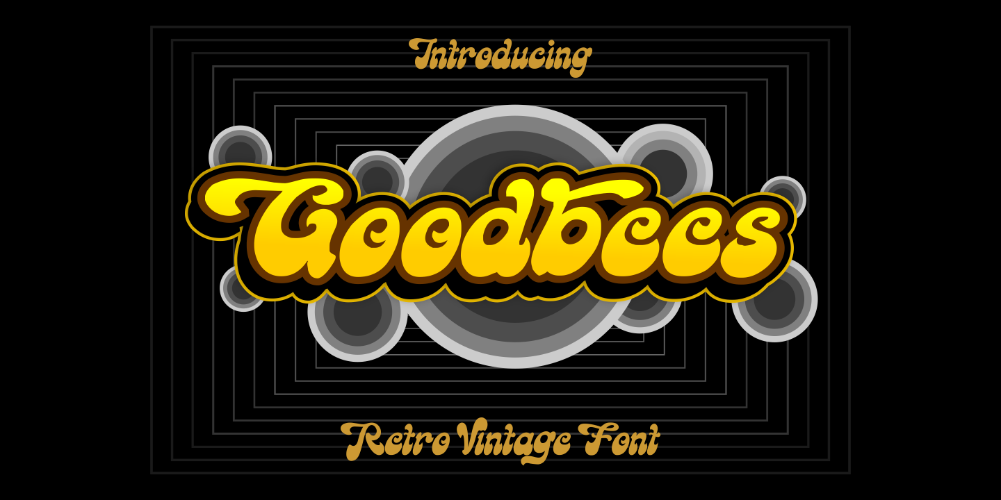 Przykład czcionki Goodbees Regular
